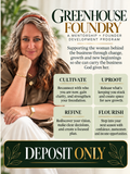 DEPOSIT ONLY- Greenhouse Foundry Founder Development + Mentorship Program