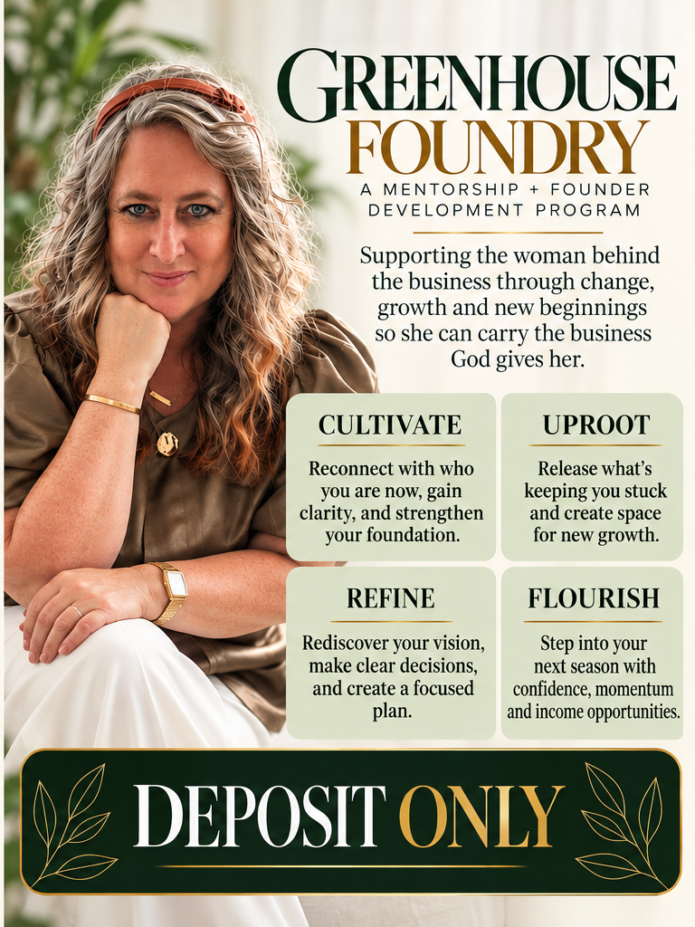DEPOSIT ONLY- Greenhouse Foundry Founder Development + Mentorship Program